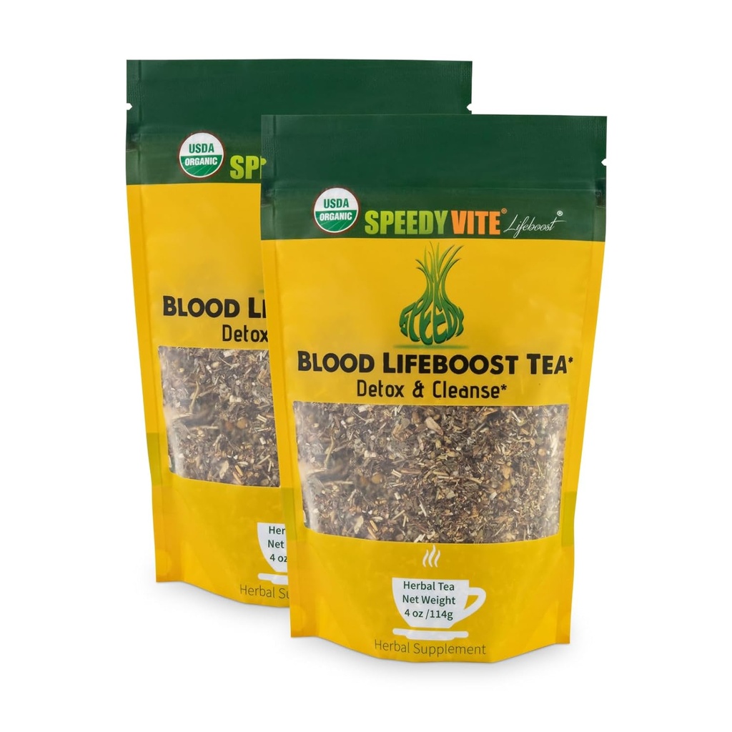 Cleansing BloodBoost Tea Organic –Cleanses & Supports Natural Removal of Excess Waste Chemicals from The Blood Stream Echinacea Chamomile. Suplemento herbal