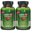 Irwin Naturals CoQ10-RED - 60 Líquidos Soft-Gels, Pack de 2 - Avanzado Heart Health Support with Nitric Oxide Booster to Support Blood Flow - 60 Total Servings
