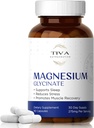 Magnesium Glycinate – Gentle & Highly Absorbable Magnesium for Sleep, Muscle Relaxation & Heart Health ← Complejo de Magnesio Chelated para Energía y Bone Support ← 90 Capsules