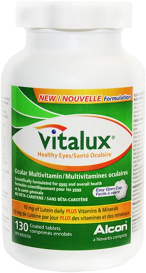 Vitalux Oculares Oculares Multivitamina con 5 mg de luteína, 130 tabletas