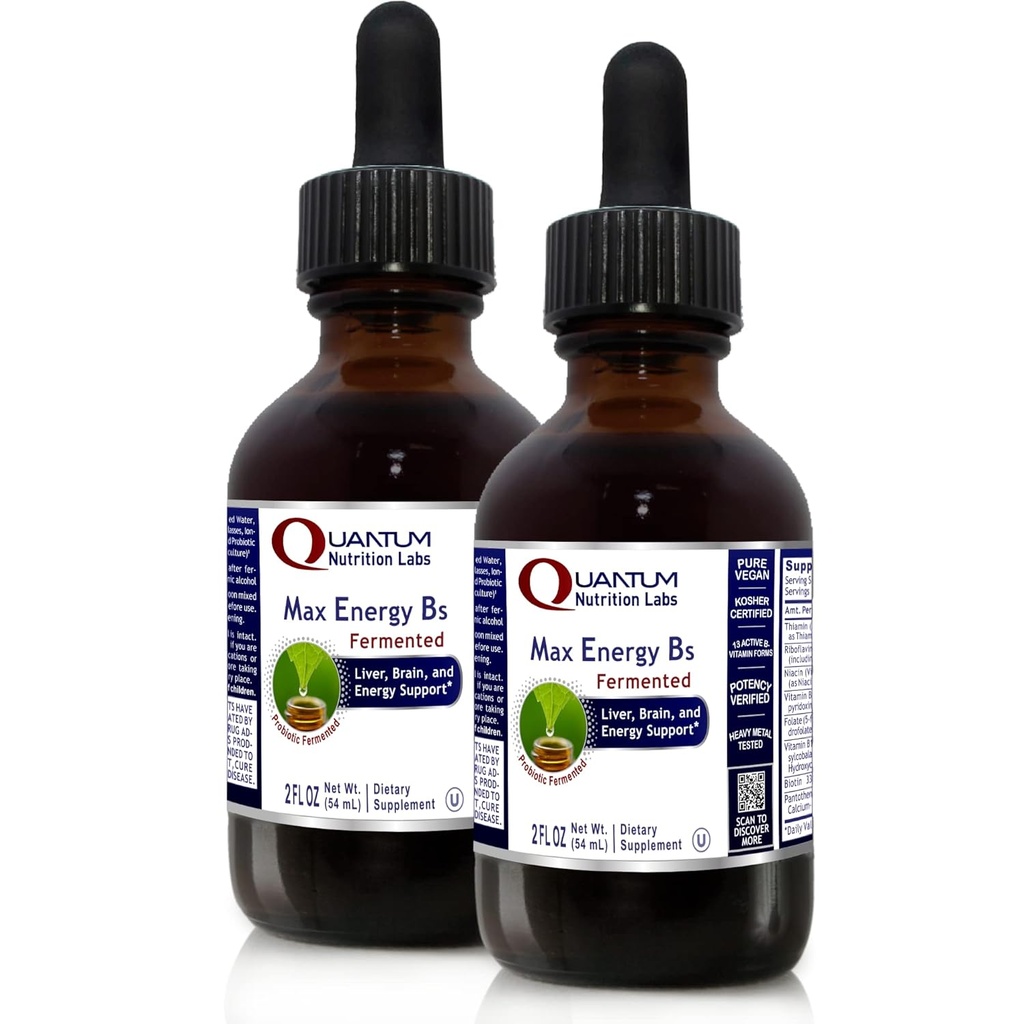 Laboratorios de Nutrición Cuántica Max Energy B's - 2 Fl Oz (Pack of 2)