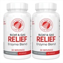 Silver Fern Bloat & Gas Relief Digestive Enzyme Blend - 2 Bottles = 60 Servings - FODMAP & Bloating Digestion Suplemento con Tolerase L, Pectinase & Más (2 Botellas)