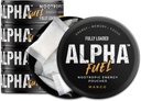 Totalmente cargado Alpha Fuel Pouches Nootropic (Mango Fuel) - 5 latas, 15 bolsas por lata - Pouches de energía que contienen Caffeine y Blend nootropic