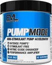 EVL PumpMode Nitric Oxide Supplement - Nitric Oxide Booster Pump Pre Workout Powder con glicerol y betaine para la recuperación muscular Crecimiento y resistencia - Estim Free Pre Workout Drink (Blue Raz)