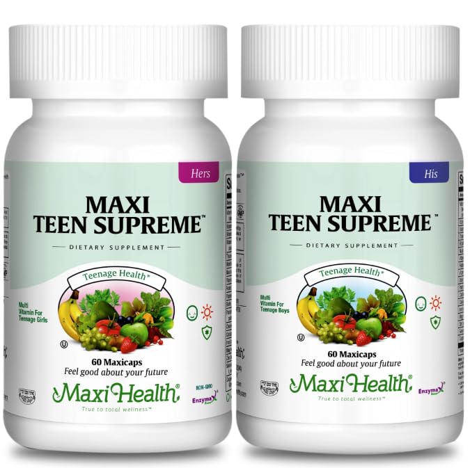Grupo Multivitamínico para niñas con D3, Hierro, Calcio, Biotina, Enzimas digestivas – Multi vitaminas para la energía, Immune &amp; Mood Support – 60 Cuenta cada una
