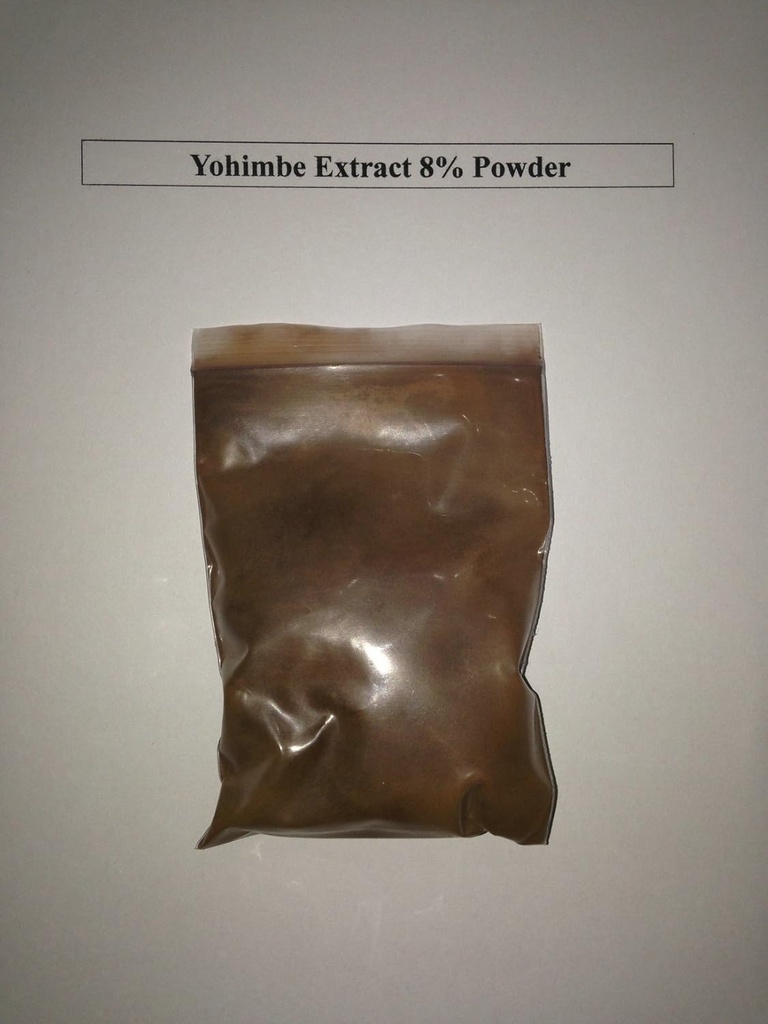8% Yohimbe Bark Extract Powder/aphrodine 100 Grams