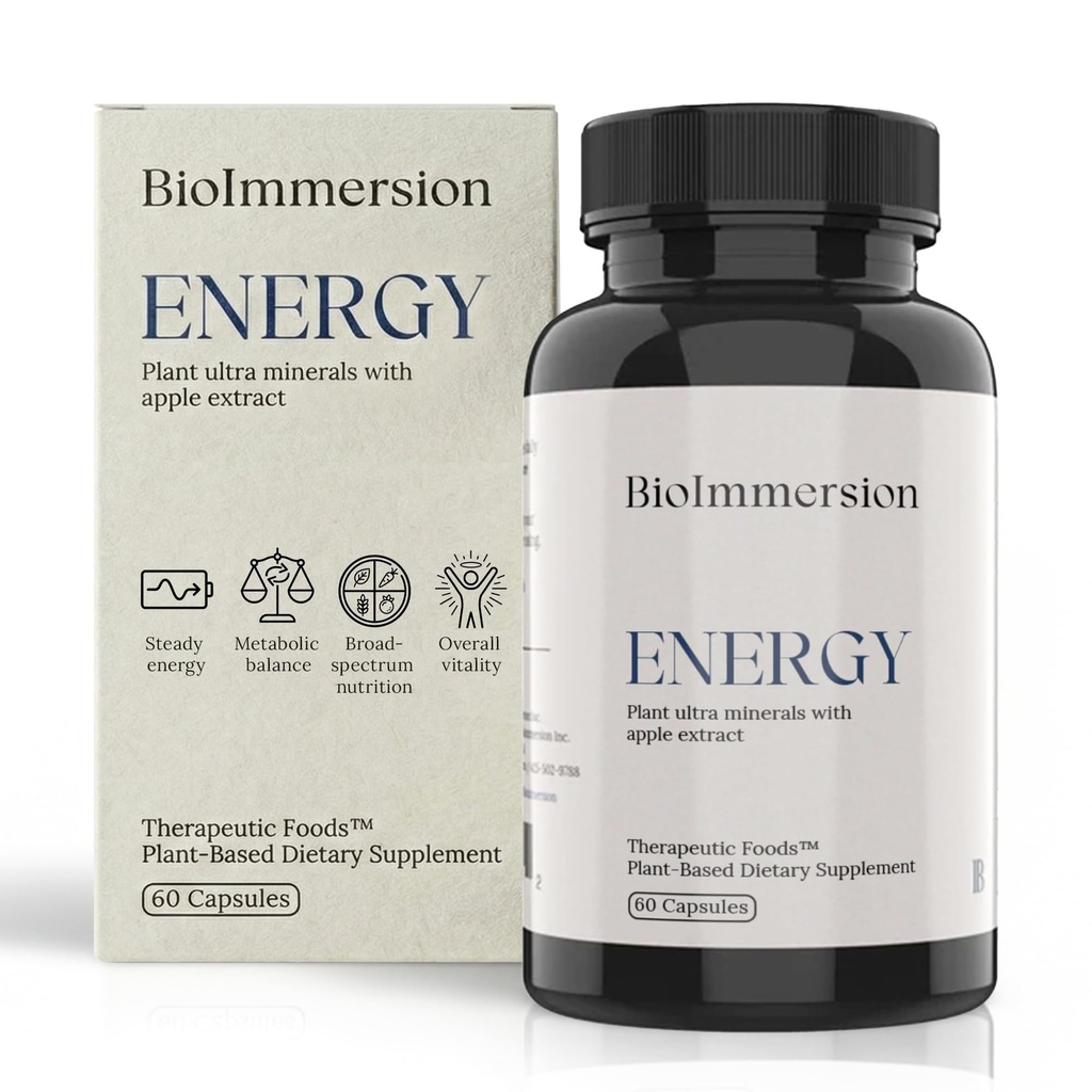 Energía – Ultra Minerales de base vegetal con extracto de Apple para la Vitalidad Celular & Metabolismo Soporte – 60 cápsulas Veganas