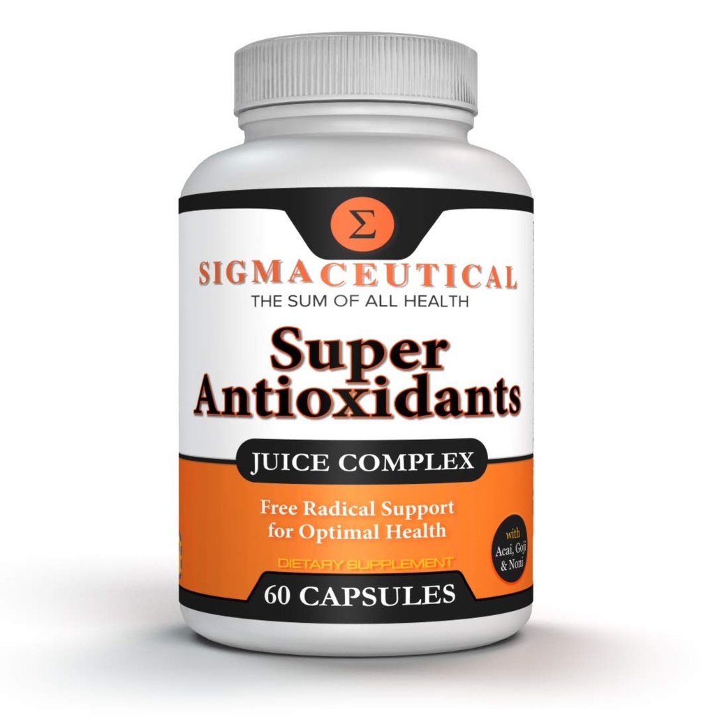 Super Antioxidante Capsules – 6 Superfruit Blend con Goji Berry, Acai, Resveratrol for Immune Support – Skin Health & Daily Wellness – 60 Conde Made in USA