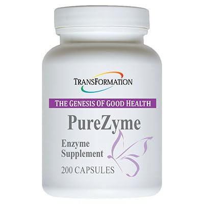 TRANSFORMACIÓN LA GENESIS DE LA BUENA SALUD Enzymes Purezyme High-Potency Protease Blend Enzyme Suplemento, Fórmula avanzada para la máxima Nutrientes Digestión " Salud Gut, 200 cápsulas