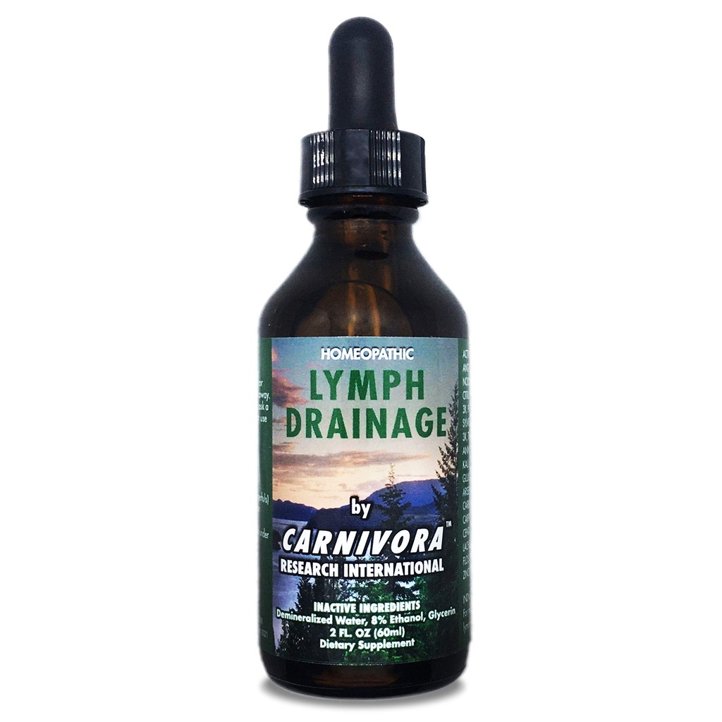 Carnivora - Limph Drainage Drops - Estimula y limpia su sistema linfático – Flushes Cell Waste, Boosts Energy, Combats Exhaustion. 2 Fl Oz (Pack of 1)