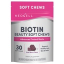 NeoCell Biotin Beauty Soft Chews, For Healthy Skin, Hair, Nails, Energy Support Supplement, Acai Berry Flavor, Soft Chews, 30 Cuenta, 1 Bolsa