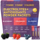 Keto Vitals Berry Electrolytes Powder Packets No Sugar  Keto Friendly Electrolytes Travel Packets ← Variedad Individual Stickpacks ← Energy Drink Mix ← Zero Calorie ← Zero Carb (Berry Assorted, 30)
