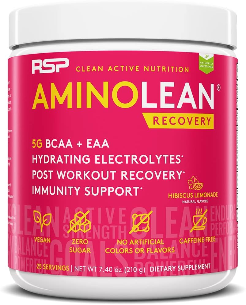 [BRSW2HQ3BB6GMA34] RSP Nutrition Hibiscus Lemonade Aminolean Recovery, 7.52 OZ