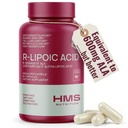 Acido R-Lipoico Estabilizado 300mg Por Serving, R Alfa Lipoic Acid ALA Suplemento Antioxidante para Nerve, Energía y Metabolismo Apoyo, NSF Suplementos certificados, No GMO &amp; Vegan, 60 cápsulas, 2 Month Supply