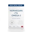 Norwegian rTG Omega 3 Fish Oil for Brain & Heart Boost, Triglyceride Fish Oil Omega 3 Suplementos, 300 DHA 600 EPA Omega 3 Softgels Essential Fatty Acids for Eyes, Skin & Joints, 1200mg, 60 Servings
