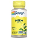 SOLARAY Neem Leaf 400mg ← Sangre Saludable, Esquí y Sistema Inmunitario Soporte Silencioso no-OMG, Vegan &amp; Lab Verified  100 VegCaps