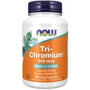 AHORA Suplementos de alimentos, Tri-ChromiumTM 500 mcg con canela, co-factor de insulina*, 180 cápsulas de veg