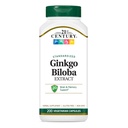 Siglo XXI Ginkgo Biloba Extracto Veg-Capsules, 200-Count (21687)