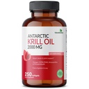 Futurobióticos Aceite de Krill Antártico 2000mg con Astaxanthin, Omega-3s EPA, DHA y fosfolípidos - 100% Aceite de Krill Premium puro de metal pesado, no GMO – 250 Softgels