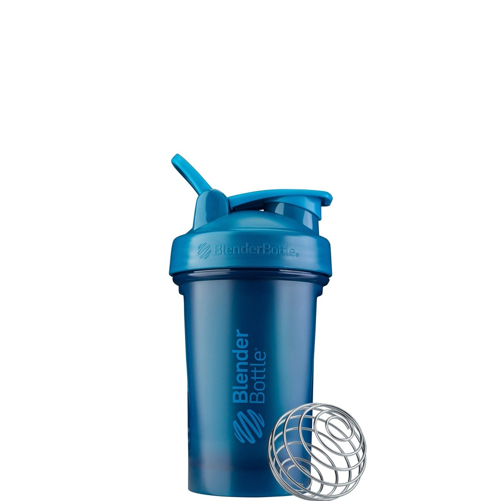 BlenderBottle Classic V2 Shaker Bottle Perfecta para Protein Shakes y Pre Workout, 20 onzas, Ocean Blue