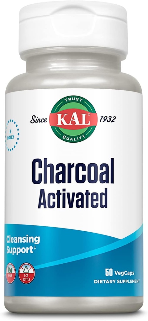 KAL Charcoal 280mg - 50 cápsulas