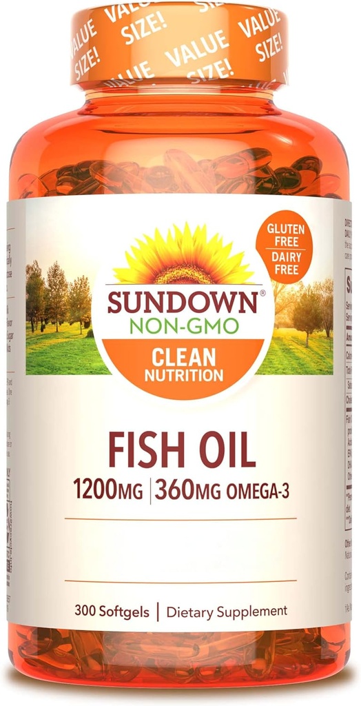 Sundown Fish Oil, 100 Cuenta (Pack of 2)