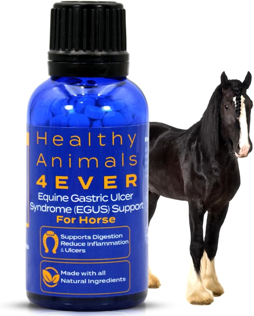 HA4E - Problemas respiratorios de caballos Apoyo - Ayuda a prevenir las olas, alergias e infecciones – Suplemento homeopático natural altamente eficaz - 300 Tabletas