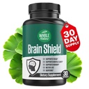 Cerebro Booster Nootropics - Escudo de Cerebro con Ginkgo Biloba, Alpha GPC y Bacopa Monnieri, Vitamina B12, B3 - Foco de Apoyo, Memoria & Claridad, Energía &amp; Stress Relief. (1)