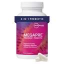 Microbiome Labs MegaPrebiotic Fiber Supplement in Vegetable Capsules - Prebiotic Supplement with Clinically Tested Oligosaccharides - Support Microbial Diversity & Gut Health (180 capsules)