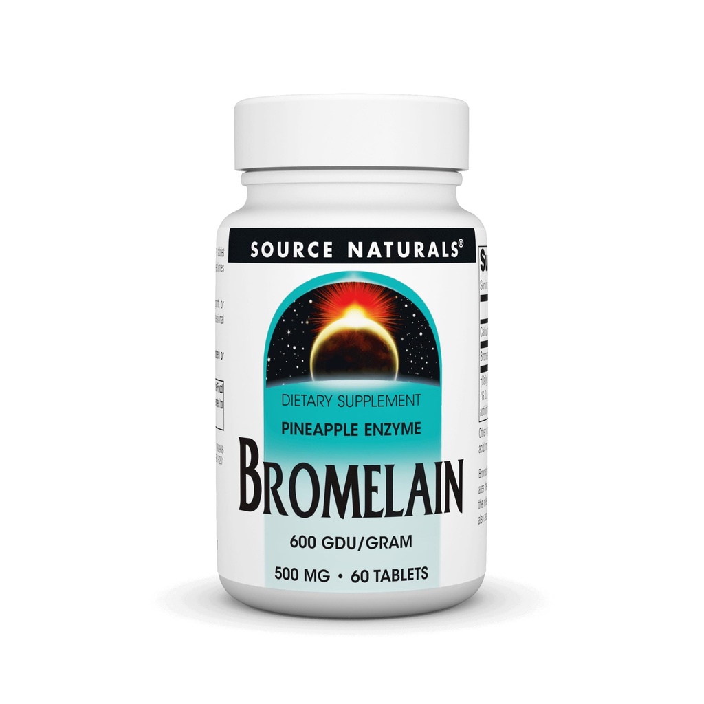 Fuente Naturales Bromelain 500mg Proteolytic Enzyme Suplemento - 60 Tablets