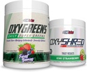 EHP Labs OxyShred + OxyGreens Bundle - Thermogenic Pre Workout Powder & Shredding Suplemento, Clinically Proven Preworkout Powder - Daily Super Greens Powder, Spirulina Powder, Greens Superfood Powder