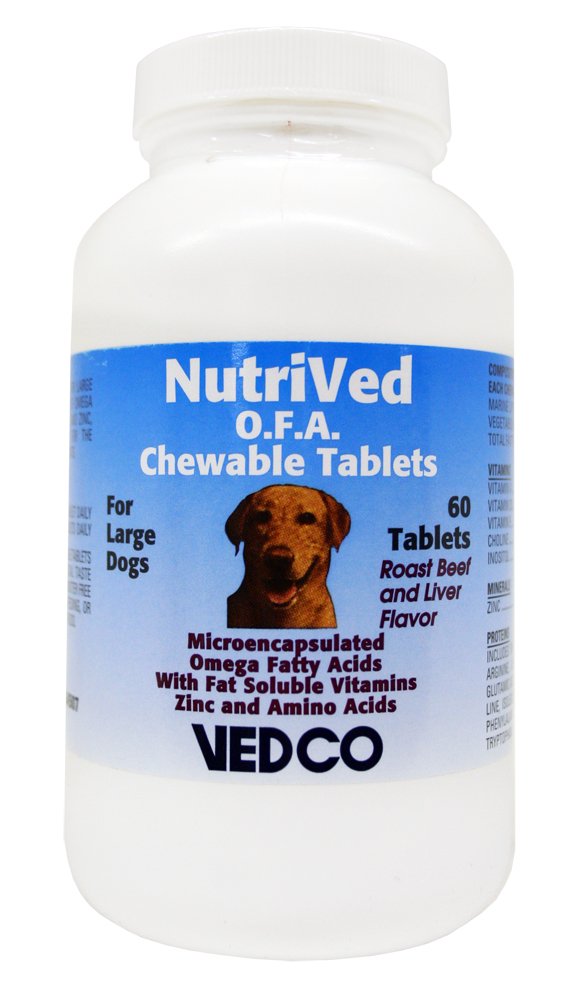 Vedco 60 Count Nutrived O.F.A. Chewable Tablets for Large Dogs