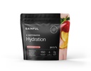 Hidratación alegre + Caffeine Powder Packets con electrolitos clave Magnesio &amp; Sodio + L Theanine, mezcla de bajo azúcar, limonada de fresa, 21 palos