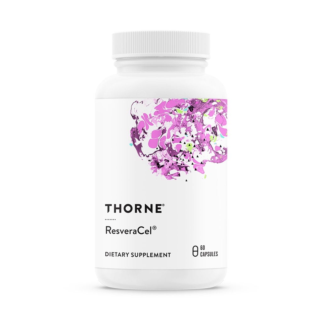 THORNE - ResveraCel - Nicotinamide Riboside with Quercetin Phytosome & Resveratrol - Support Healthy Aging, Methylation, Cellular Energy Production " Metabolism* - 30 Servings