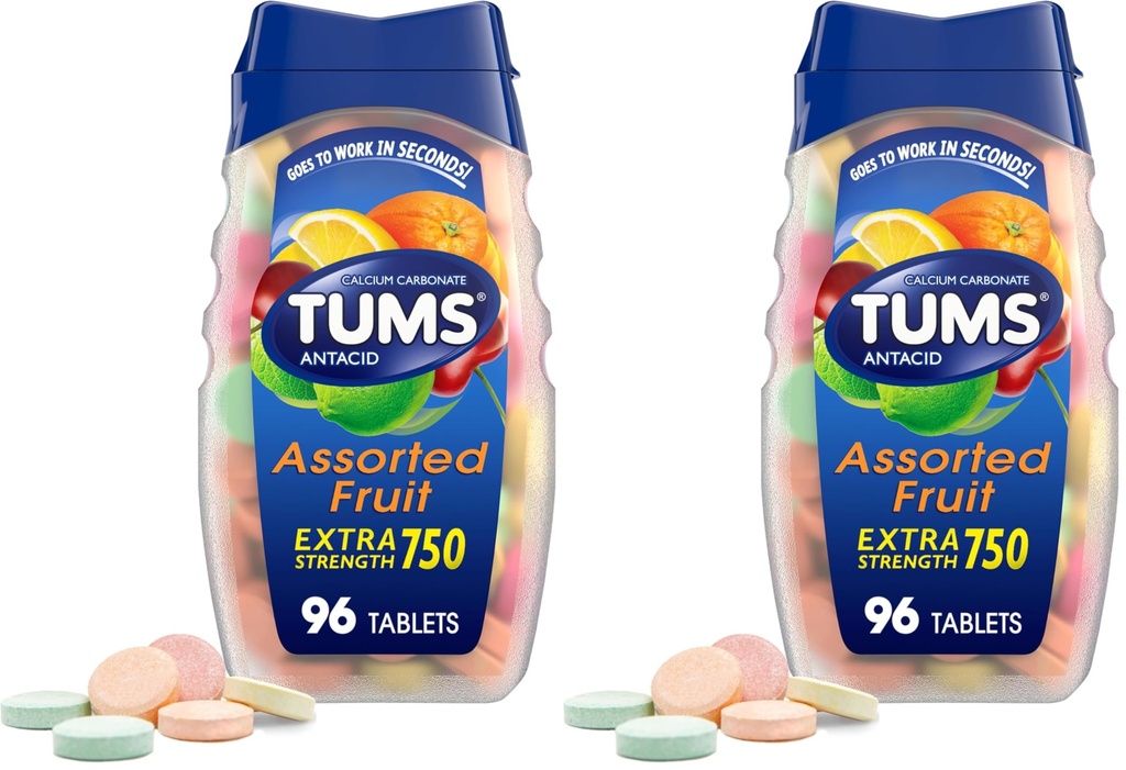 TUMS Tablets, 96 Count (Pack of 2)