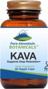 Botánicos de Montaña Pura Kava Kava Capsules - 90 Kosher Vegan Caps con 400mg Wild Vanuatu Kava Root Extract