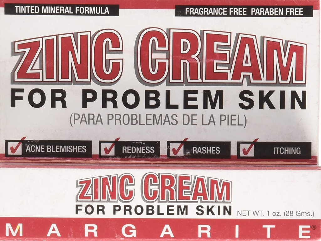 Crema de zinc cosmética MARGARITE, 1 Oz (2 Pack)
