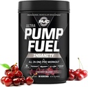 PMD Bomba Deportiva de Combustible Ultra Insanidad - Bomba de Polvo Pre-Aprendizaje & Muscle, Mayor Focus, Resistencia & Recuperación, Cretina Premium, Arginina & Beta Alanine - Cereza Slush (30 Servimientos)