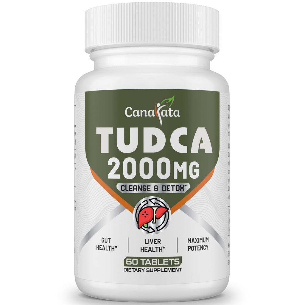 TUDCA Suplementos del hígado 2000mg - Salinas fuertes de bilis Soporte Detox del hígado &amp; Cleanse - Liver and Gallbladder Health Formula-Easy to Swallow Tablets-30 Days Supply