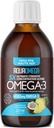 5X Ultimate Strength Liquid Fish Oil Suplementos, Wild Caught Omega 3 Fish Oil Liquid, High EPA & DHA Omega3 Fatty Acids, Omega 3 Suplemento con vitamina D, 7.60floz, Tropical Flavor