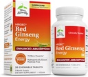 Terry Naturalmente HRG80 Red Ginseng Energy - Apoyo a la energía saludable & Focus - Suplemento herbal con coreano Red Ginseng Root Powder - Tablas vegas para ayudar a la resistencia saludable - 30 Tablas Chewable