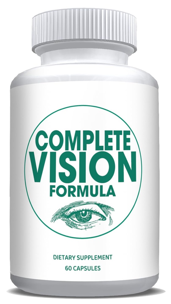 Salud Ocular Pura Vitamina &amp; Suplementos Minerales para Adultos TENIDO #1 Visión completa de Investigación Fórmula w/Bilberry, Lutein, Zeaxanthin, Lycopene, Resveratrol TEN soporta Estreno Ojo, Ojos secos 60 cápsulas