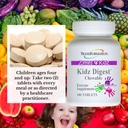 TRANSFORMACIÓN LA GENESIS DE LA BUENA SALUD Enzymes Kidz Digestive Enzyme Supplement Chewable, Promote Healthy & Complete Digestion & Elimination, 180 Tablets