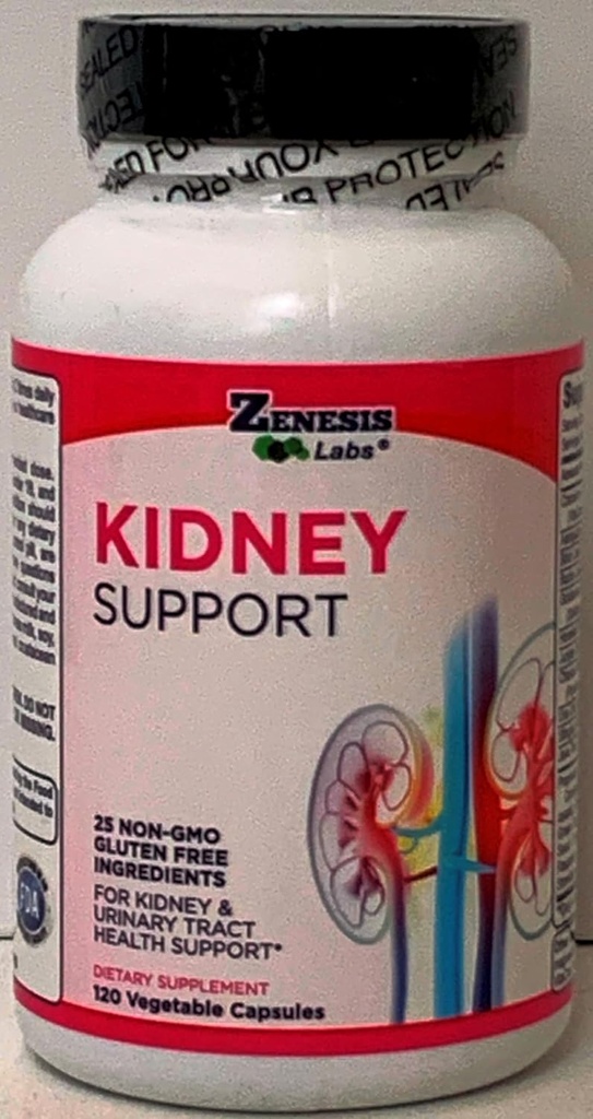 Zenesis Labs Kidney Cleanse Detox Flush & Reparar el apoyo de la trampa urinaria - Gluten Free - Natural Cranberry Extracto Herbal Suplemento Blend (120 cápsulas / botella) 60 días de suministro