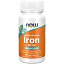 AHORA Suplementos, hierro 36 mg, doble fuerza, no estipulante*, Mineral esencial, 90 cápsulas de verduras