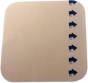 Dynarex DynaDerm Ropa de Hidrocolloide, Bandajes de Moisla Sterile para Libras, 6" x 6", Extra Thin &amp; Latex-Free, Se envía en Patches Peel-Down, 1 Caja de 5 Vestidos
