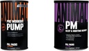 Bomba de animales Preworkout PM Complejo de recuperación de tiempo nocturno (30 conteo)