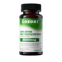 Suplemento de Detox de Hígado, 30.000 mg de cardo de leche Extracto, Turmérico, Artichoke &amp; Glutathione – Soporta la función antioxidante de la salud del hígado – 60 tabletas