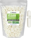 XPRS Tamaño Nutra 00 cápsulas vacías - 1000 condes de cápsulas vegas vacías - píldoras vegetarianas - DIY Vegetal Capsule Filling- Veggie Pill Caps for Do-It-youself Supplements (White)