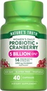 La verdad de la naturaleza Probióticos para las mujeres ← 5 billón CFUs Daily ← 40 cápsulas vegetarianas  with Cranberry ← No-GMO & Gluten Free ← No se necesita refrigeración
